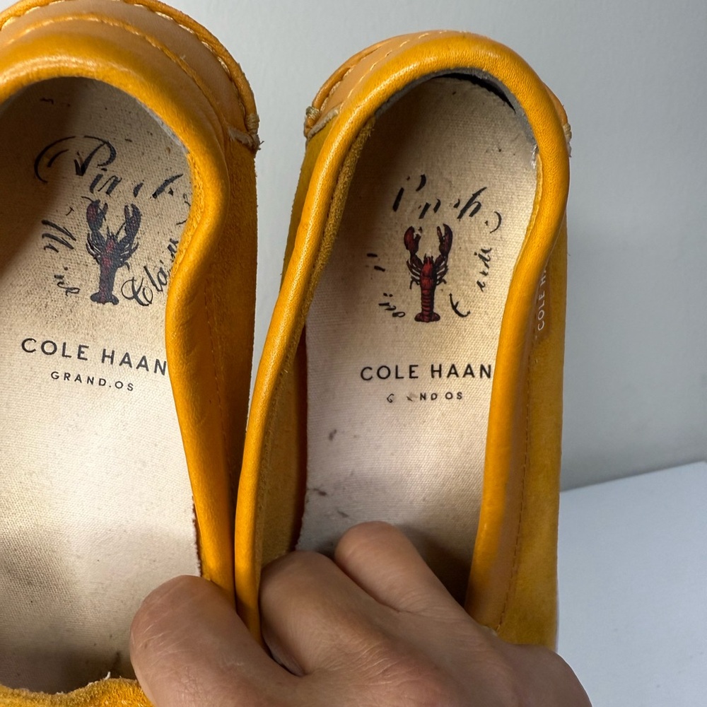 Cole Haan Mustard Yellow Loafers - Picture 6 of 7